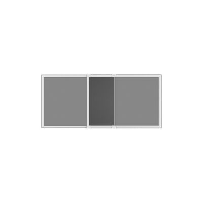 Kit moustiquaire extensible H 70 cm x L 100 cm alu blanc sans perçage