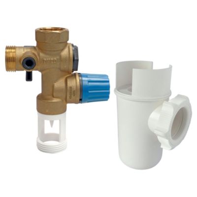 Kit NF comprenant groupe de sécurité laiton et entonnoir siphon - Somatherm For You