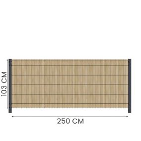 Kit Occultation Bois - L2,5 x H1,03m - Epicea - Autoclave - Protege Contre Insecte & Champignons - Pose Facile et Rapide