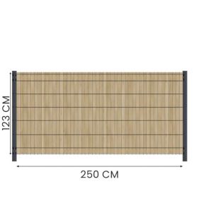 Kit Occultation Bois - L2,5 x H1,23m - Epicea - Autoclave - Protege Contre Insecte & Champignons - Pose Facile et Rapide