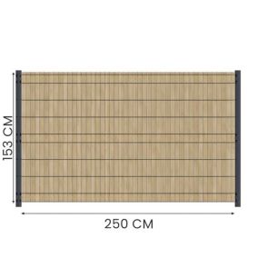 Kit Occultation Bois - L2,5 x H1,53m - Epicea - Autoclave - Protege Contre Insecte & Champignons - Pose Facile et Rapide