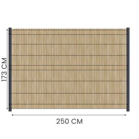 Kit Occultation Bois - L2,5 x H1,73m - Epicea - Autoclave - Protege Contre Insecte & Champignons - Pose Facile et Rapide