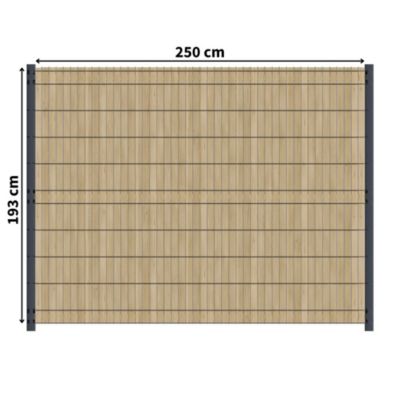 Kit Occultation Bois - L2,5 x H1,93m - Epicea - Autoclave - Protege Contre Insecte & Champignons - Pose Facile et Rapide