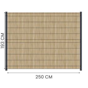 Kit Occultation Bois - L2,5 x H1,93m - Epicea - Autoclave - Protege Contre Insecte & Champignons - Pose Facile et Rapide