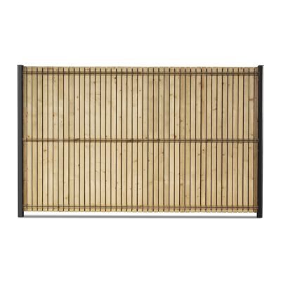 Kit occultation lamelles bois sapin pour panneau rigide maille 55 H 1m03 L 2m50 ep 8mm