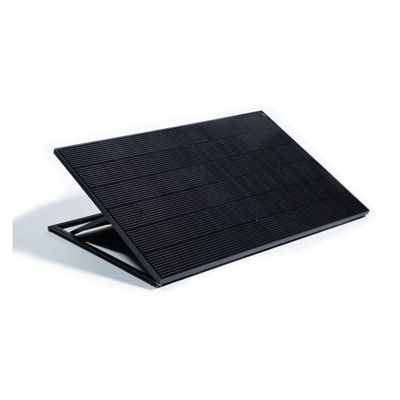 Kit panneau solaire SolarPlug 475 Wc - complet - Plug & play - sur prise - sol et mur Noir