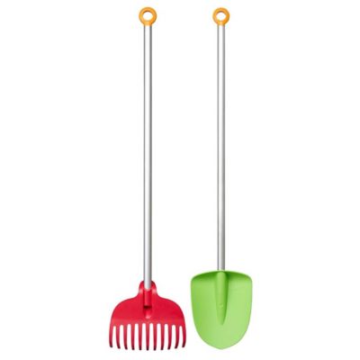Kit pelle et rateau pour enfant Fiskars (2 pièces)