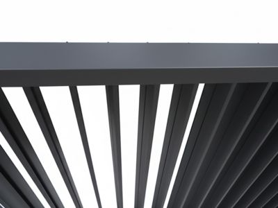Kit pergola bioclimatique électrique Evora Graphite 4 x 3 m Hespéride ...