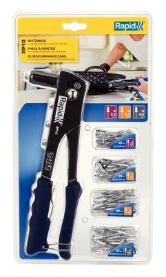 Kit pince à riveter Rapid RP10 + 100 rivets