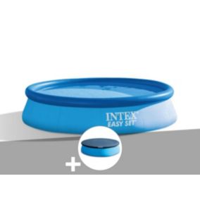 Kit piscine autoportée Intex Easy Set 3,05 x 0,61 m (avec filtration) + Bâche de protection