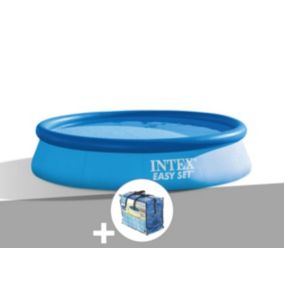 Kit piscine autoportée Intex Easy Set 3,05 x 0,76 m (avec filtration) + Bâche à bulles