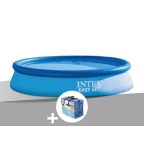 Kit piscine autoportée Intex Easy Set 3,66 x 0,76 m + Bâche à bulles