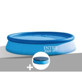 Kit piscine autoportée Intex Easy Set 3,66 x 0,76 m + Bâche de protection