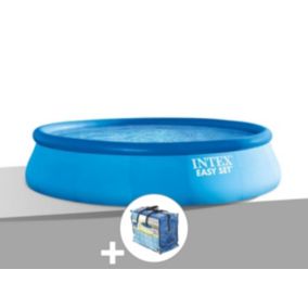 Kit piscine autoportée Intex Easy Set 3,96 x 0,84 m + Bâche à bulles