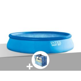 Kit piscine autoportée Intex Easy Set 4,57 x 0,84 m + Bâche à bulles