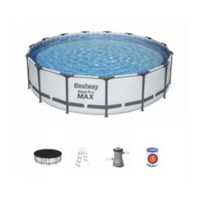 Kit piscine Bestway STEEL PRO MAX POOL ronde 457 x 107cm filtration cartouche