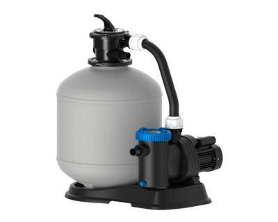 Kit piscine hors-sol acier Toi ANTHRACITE PRESTIGIO ovale 915X457X132cm filtre à sable
