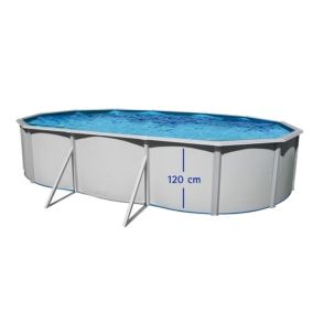 Kit piscine hors-sol acier Toi PRESTIGIO 120 Ovale 640x366x120 filtre à sable 8,5m3/h