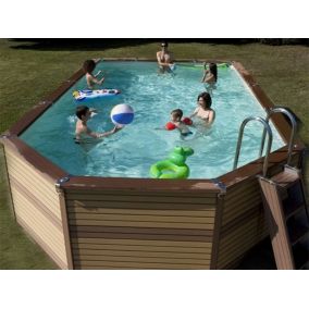 Kit piscine hors-sol AZTECK Mixte 4.00 x 5.60m