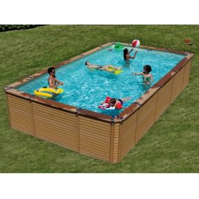 Kit piscine hors-sol AZTECK rectangulaire 2.44 x 4.95m