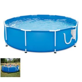 Kit Piscine Hors Sol - Tubulaire - Ronde - 366 X 76 Cm - Avec Filtration