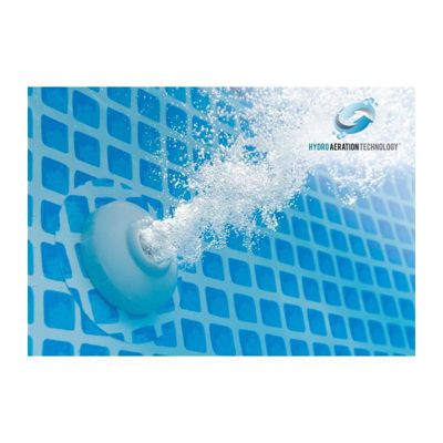 Kit piscine INTEX Prism Frame - Rectangulaire - 488 x 244 x 107 cm - Bleu