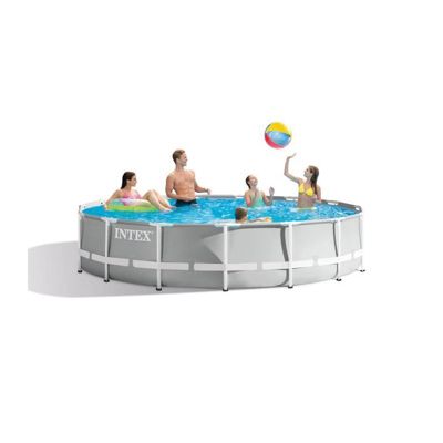 Kit piscine prisme rond 4,57 x 1,07 - Intex