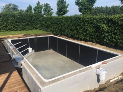 Kit piscine sans blocs de polystyrène complet et personnalisable 7 x 3 ...