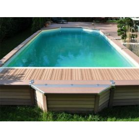 Kit piscine semi-enterrée AZTECK Mixte 4.00 x 5.60m