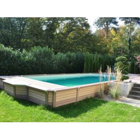 Kit piscine semi-enterrée AZTECK rectangulaire 2.44 x 4.95m