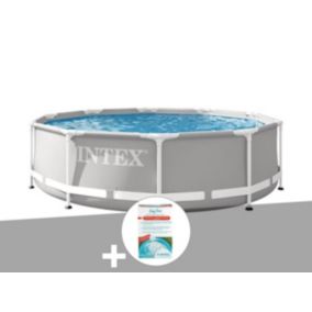 Kit piscine tubulaire Intex Prism Frame ronde 3,05 x 0,76 m + Kit de traitement au chlore