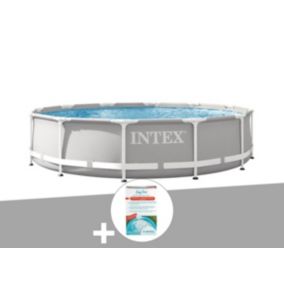 Kit piscine tubulaire Intex Prism Frame ronde 3,66 x 0,76 m + Kit de traitement au chlore