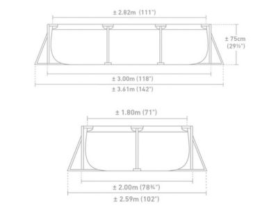 Kit piscine tubulaire  - Intex