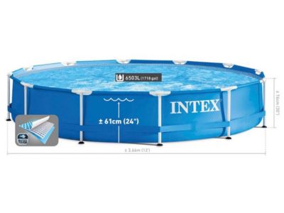 Kit Piscine Tubulaire Métal - Intex