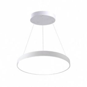 Kit Plafonnier LED Blanc 54W 60cm avec Kit de Suspension - Blanc Chaud 2300K - 3500K - SILAMP