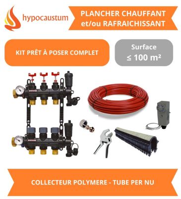 Kit plancher chauffant hydraulique 100 m² Tube PER Collecteur Polymère — free download