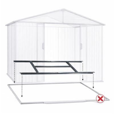 Kit plancher pour abri de jardin Trigano de 12,78 m²