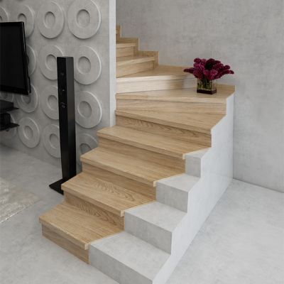 Kit plinthe escalier chêne brut pour kit de rénovation