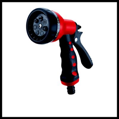 Pompe De Surface Einhell Pompe D'arrosage De Surface GC-GP 6538 (650 W, Câble D'alimentation 1,4 M) & Accessoire Kit Tuyau D'aspiration Noir 7 Mètres Avec Embouts En PVC - Température Max