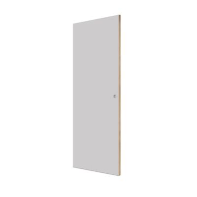 Kit porte coulissante MDF prêt à peindre 83 cm + Rail Optimum