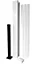 Kit poteau PVC Blanc, section: 8 x 8 cm, hauteur 95 cm