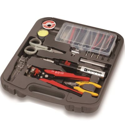 Kit Réparation électriques Mini chalumeau à gaz rechargeable Polyvalent Pinces et Accessoires KEMPER