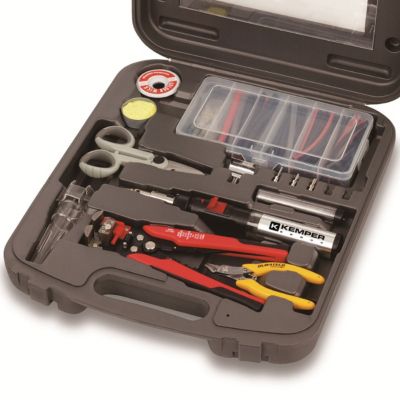 Kit Réparation électriques Mini chalumeau à gaz rechargeable Polyvalent Pinces et Accessoires KEMPER