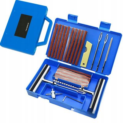 Kit Réparation Pneus 33-en-1 - Outils Acier Haute Qualité, Pour Pneus Tubeless, Voiture Moto SUV Camion