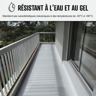 KIT Résine Etanchéité Terrasse Carrelée Finition Mate - 5 m², circulation privée, support poreux - ARCANE INDUSTRIES