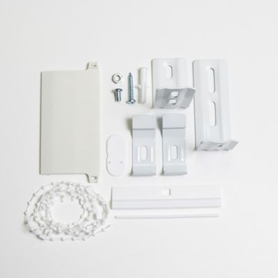 Kit rail et lamelles verticales orientables ouverture centrale Madeco blanc L.200 x H.260cm