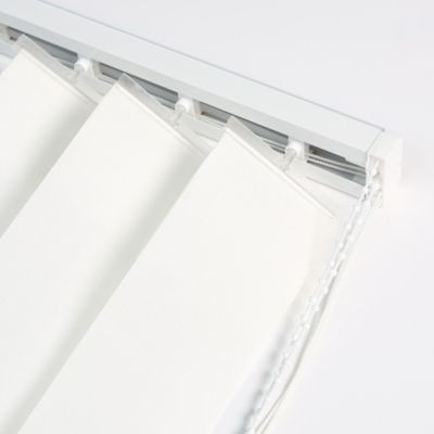 Kit rail et lamelles verticales orientables ouverture latérale blanc l.150 x H.260cm Madeco