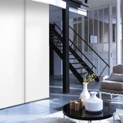 Kit rail et panneau japonais blanc l.220 x H.250cm Madeco