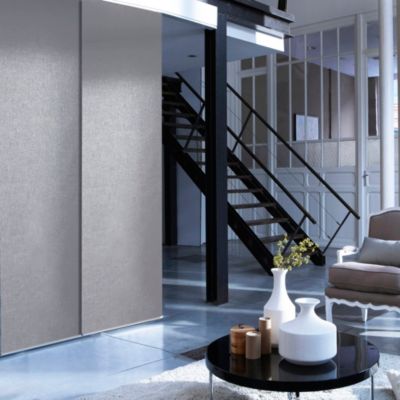 Kit rail et panneau japonais gris l.115 x H.250cm Madeco