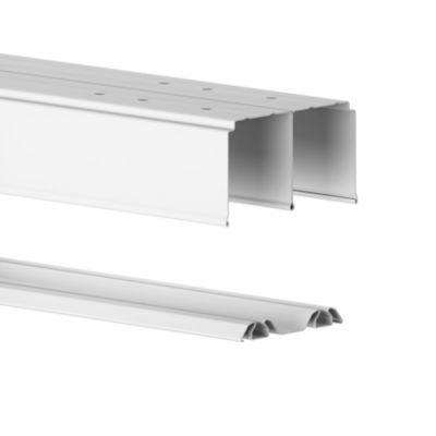 Kit rails de portes coulissantes GoodHome Arius blanc 360 cm